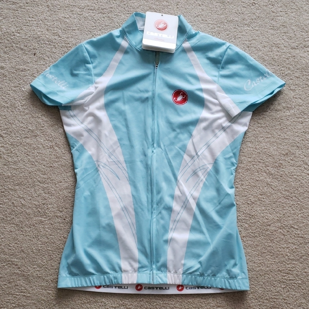 NWT Castelli Women's Blue Cycling Top